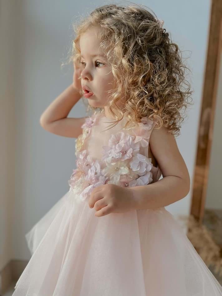 Picture of TILLE DRESS WİTH ORGANZA FLOWER